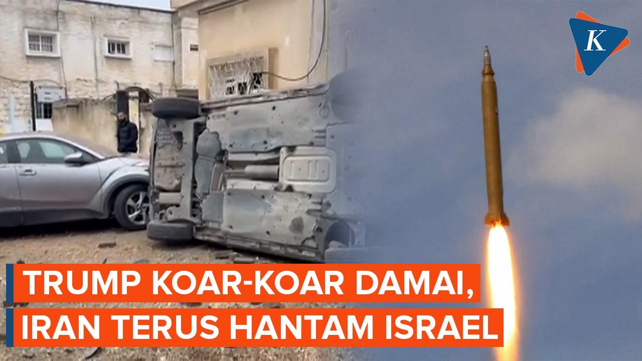 Penampakan Iran Terus Hantam Israel di Saat Trump Sesumbar Bakal Damai