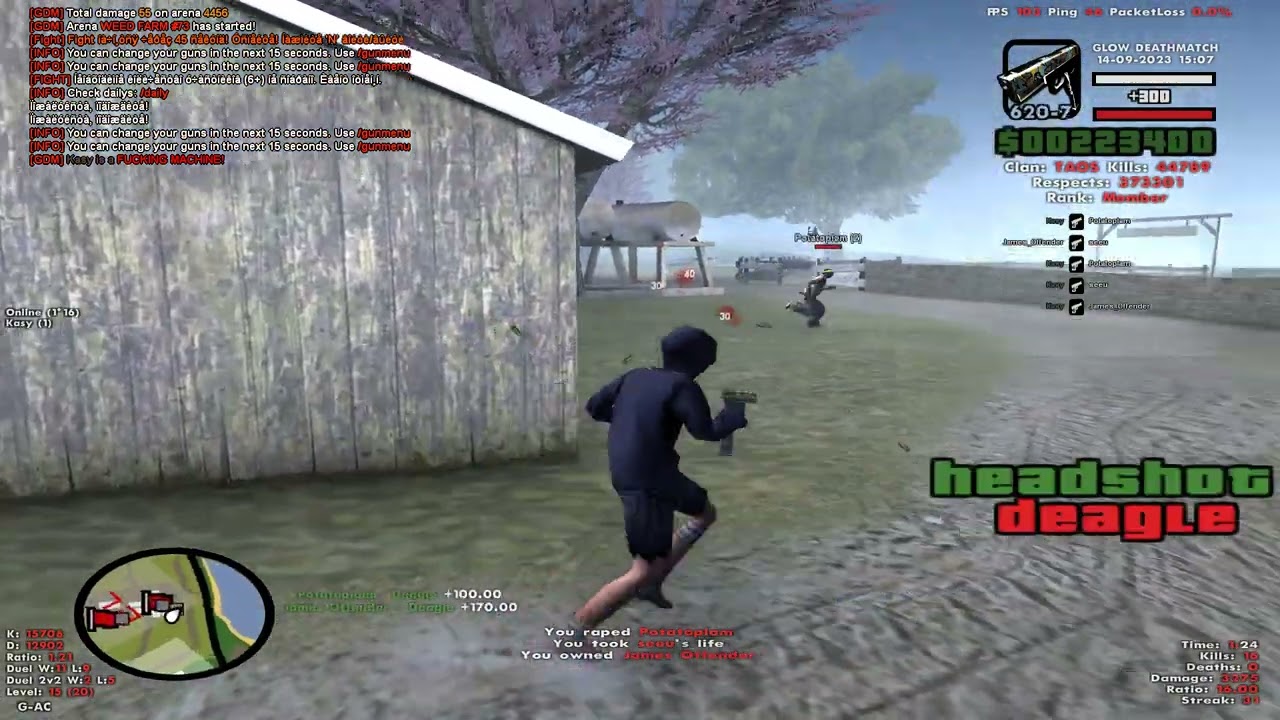 old 34 killstreak glow dm samp