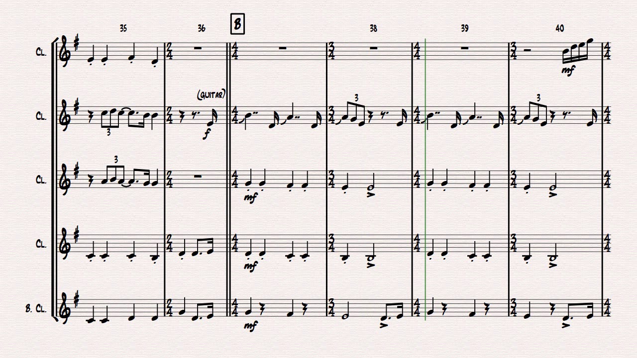 All you need is love - Beatles - Clarinet Quintet