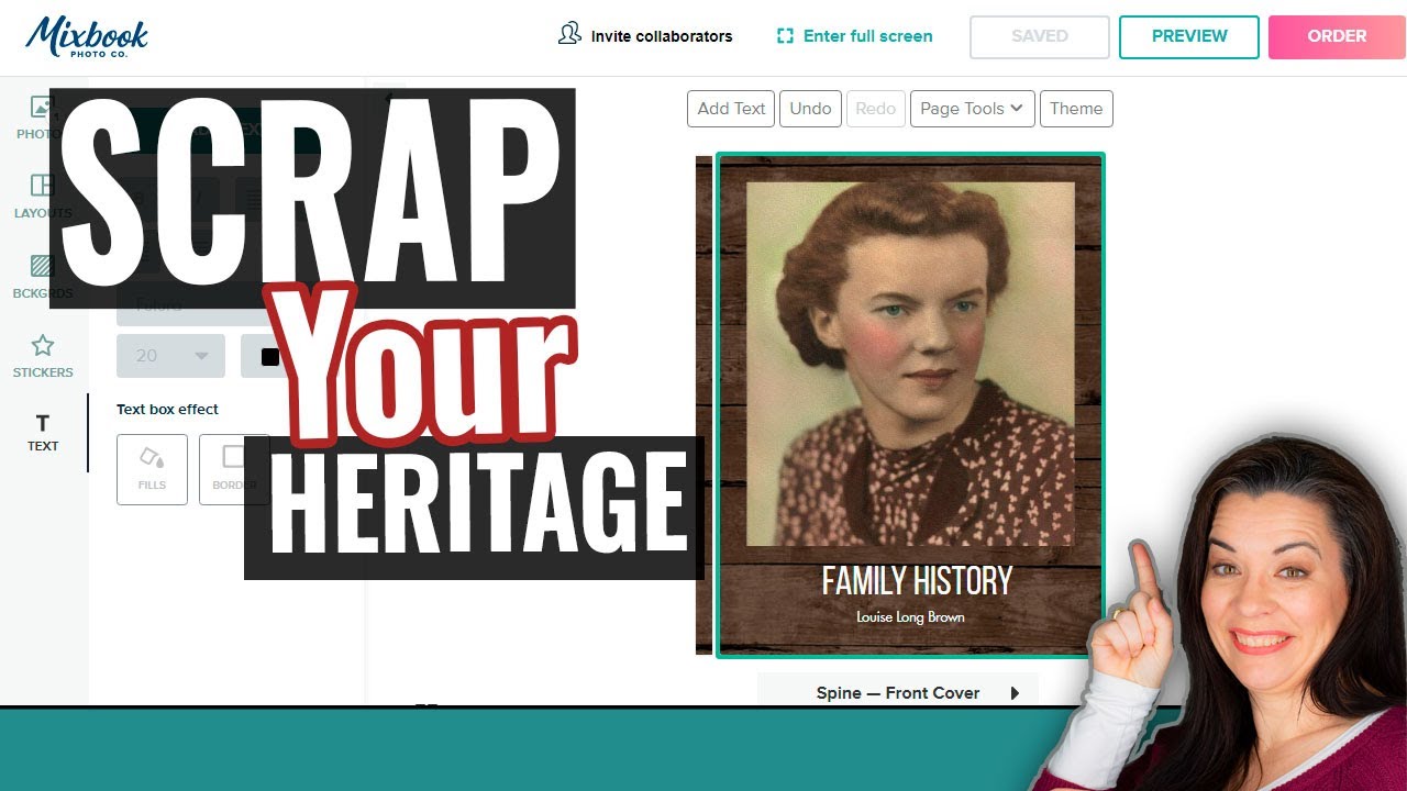 Use Mixbook to Create a Family History Scrapbook Quickly