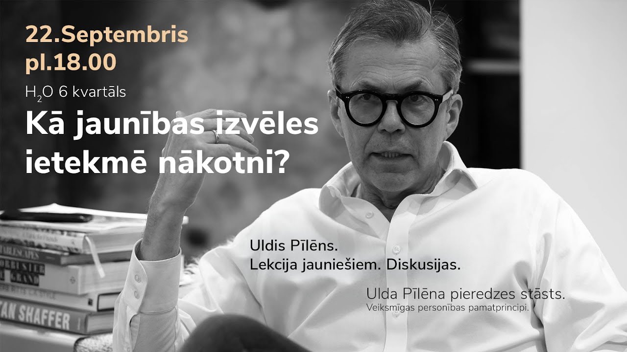 Ola Foundation lekciju cikls ar Uldi Pīlēnu. Kā jaunības izvēles ietekmē nākotni?