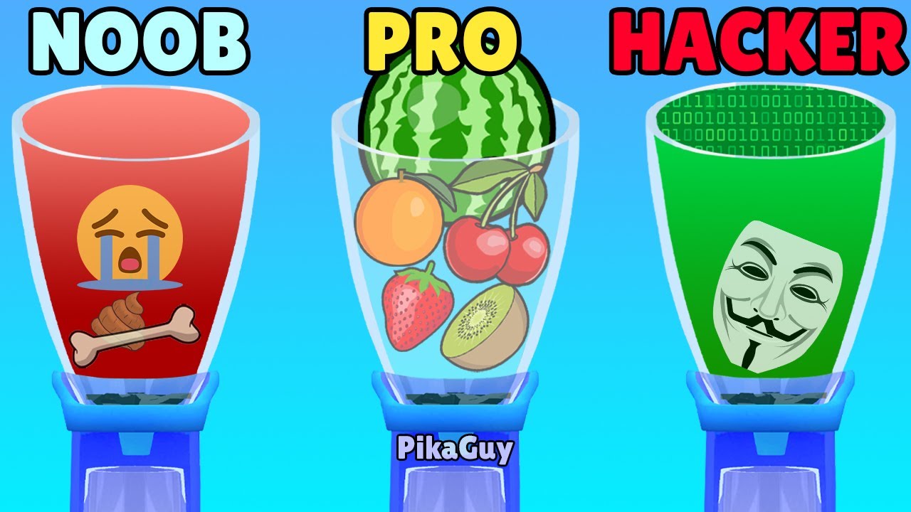NOOB vs PRO vs HACKER in Blend It 3D