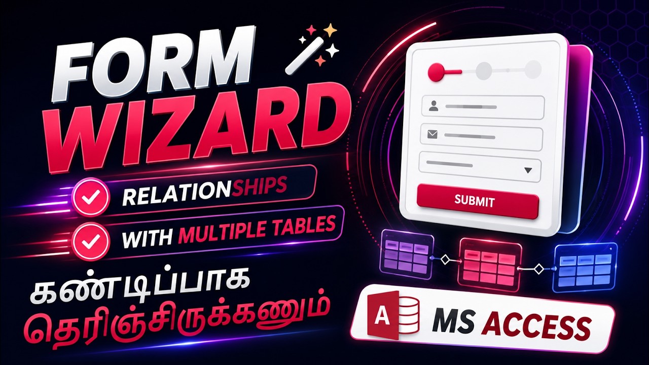 Form Wizard in Access in Tamil