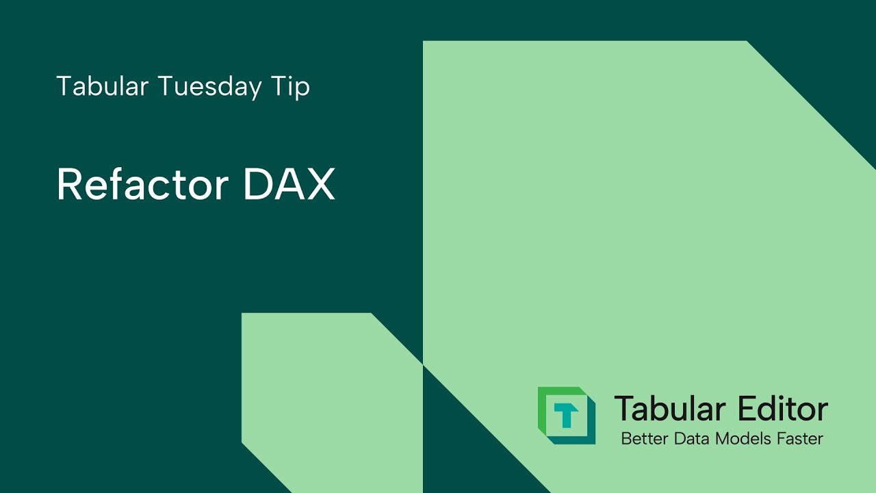 Rename DAX | Tabular Tuesday Tip