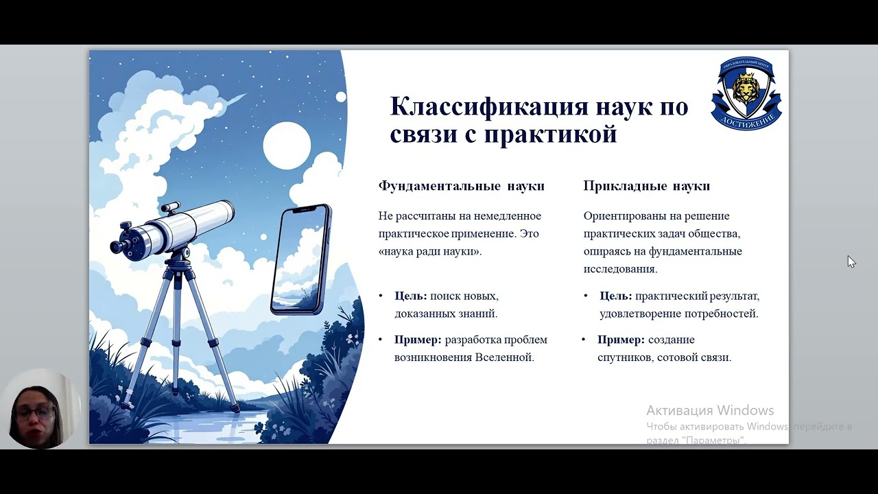 Подготовка к ЕГЭ по обществознанию. Тема: Наука.