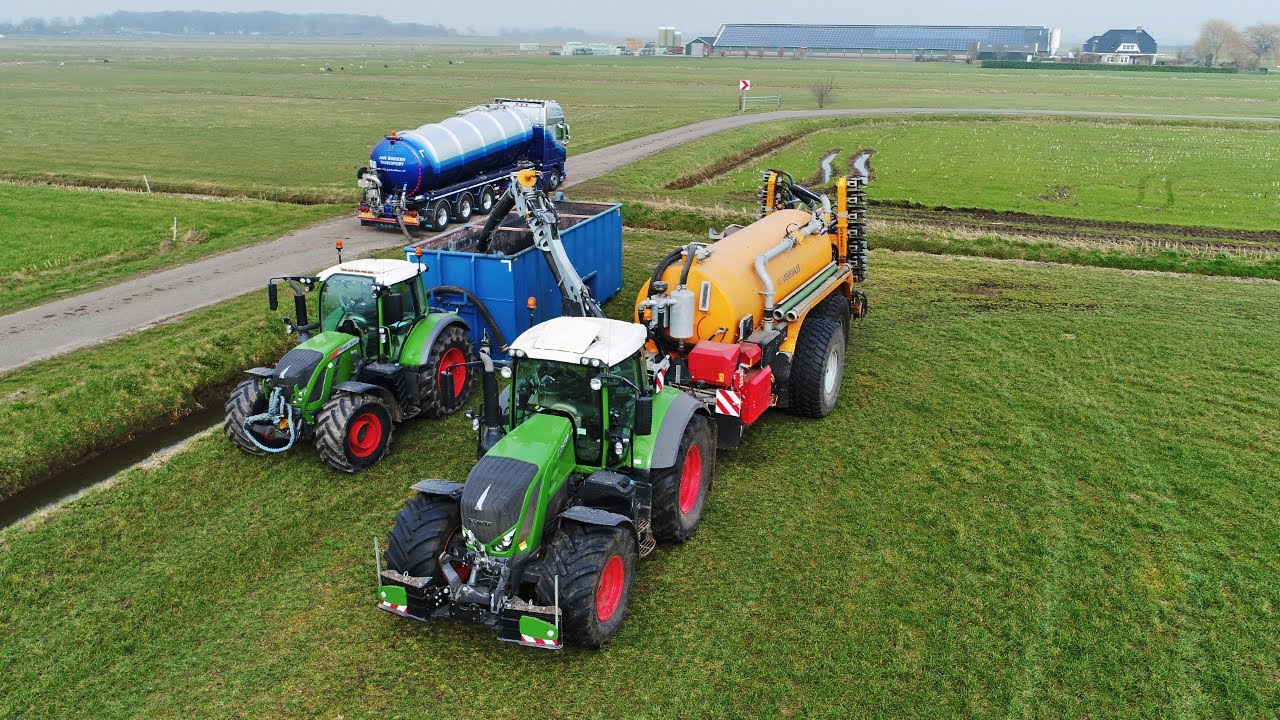 Grasland bemesten met Veenhuis tank | Jan Bakker | Fendt 828 | DAF XF | Gülle | Slurry