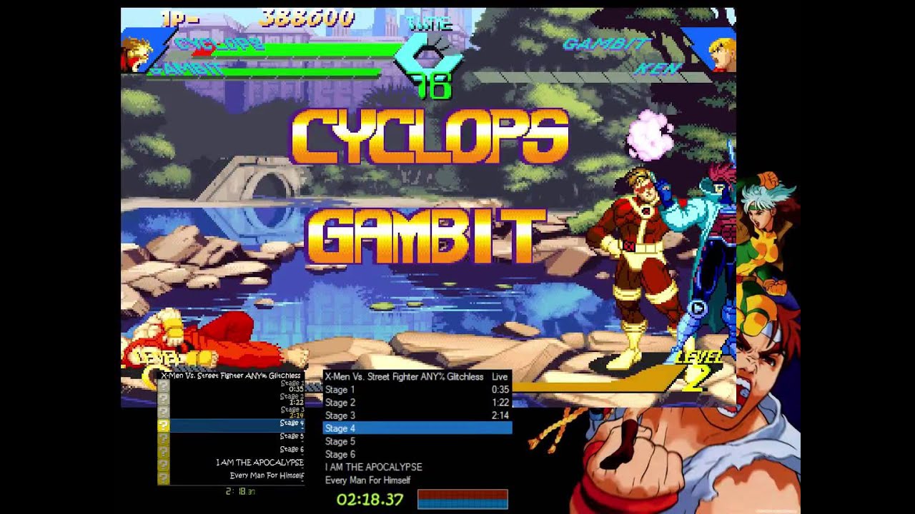 XvSF Arcade Speedrun ANY% Glitchless [06:54:17]
