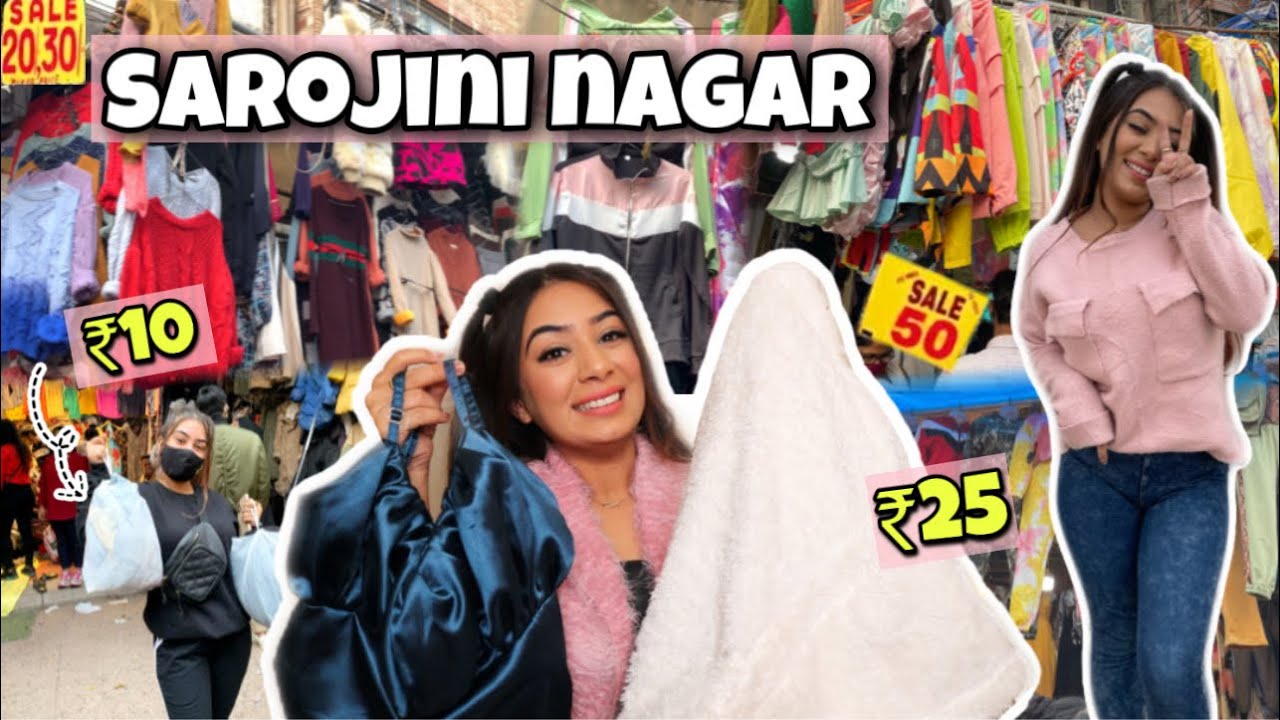 Shopping At Sarojini Nagar + TryOn Haul | Winter Collection | Everything Under ₹200 | Dilli ki Ladki