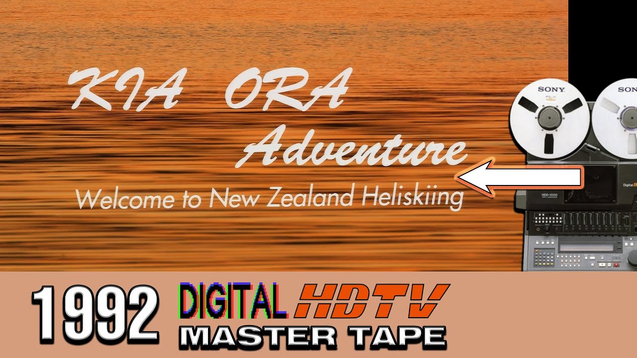 NEC's KIA ORA Adventure (1992 Digital HDTV HQ New Zealand Extreme Sports Heliskiing Demo Video)