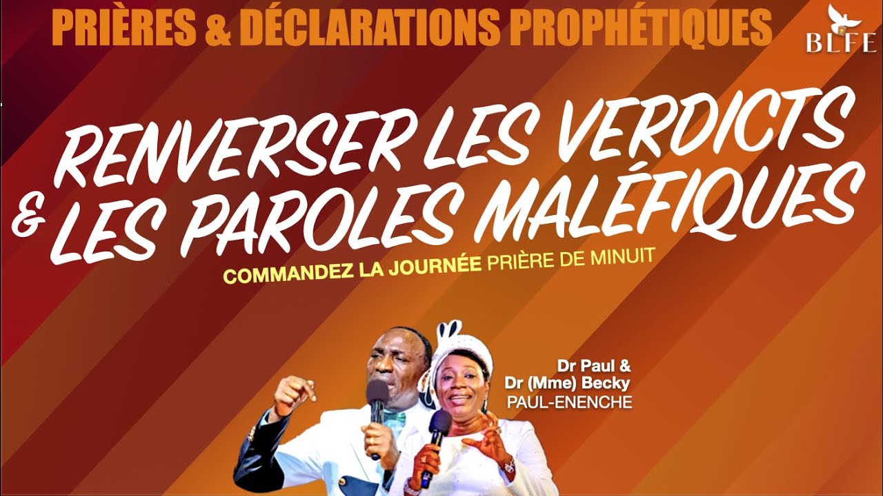ANNULER LES PAROLES MALÉFIQUES || PRIERES & DÉCLARATIONS PROPHÉTIQUES || DR PAUL ENENCHE
