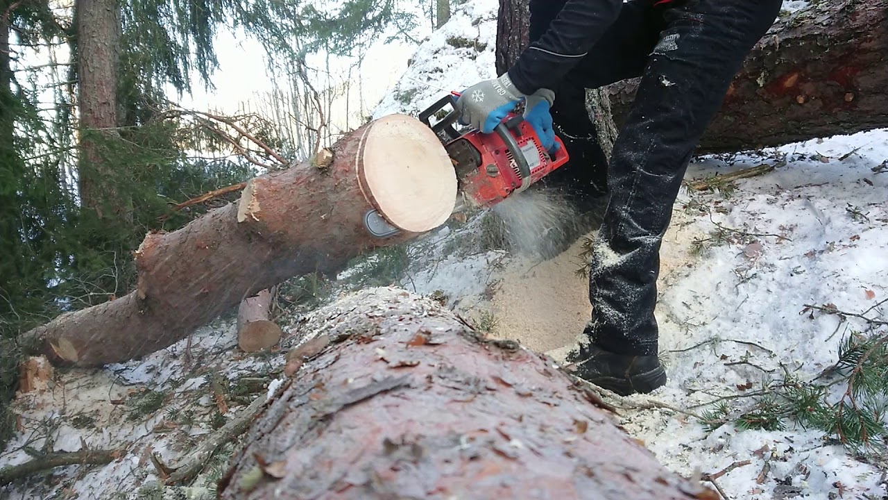 Løkken Verk, Norway. Husqvarna 242 XPG, carb adjustement in minus 14 Celsius