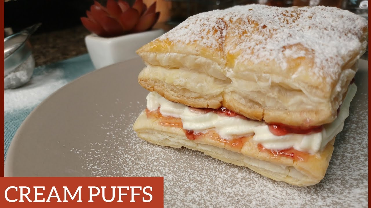 Easy Cream Puffs Recipe | Light and Crispy puffs | Dine With Mood