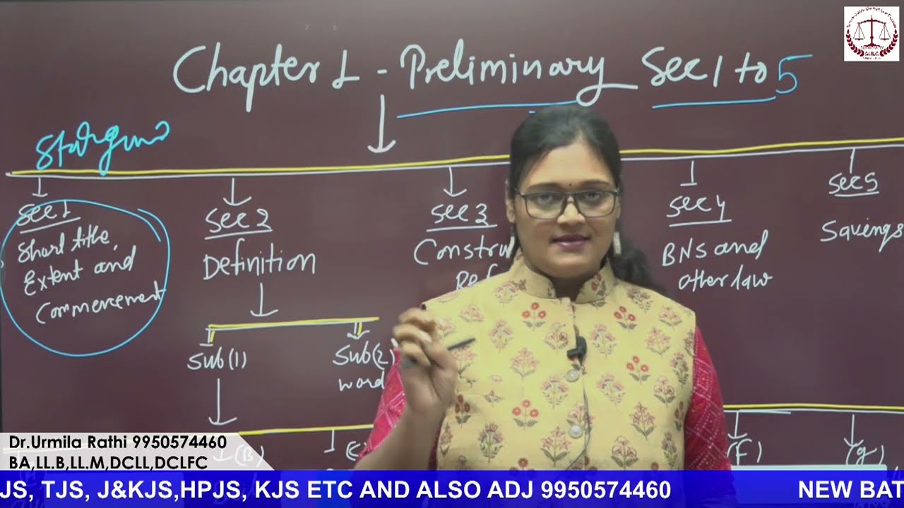 BNSS chapter 1 Preliminary sec 1 to 5 // trick se kare yad//