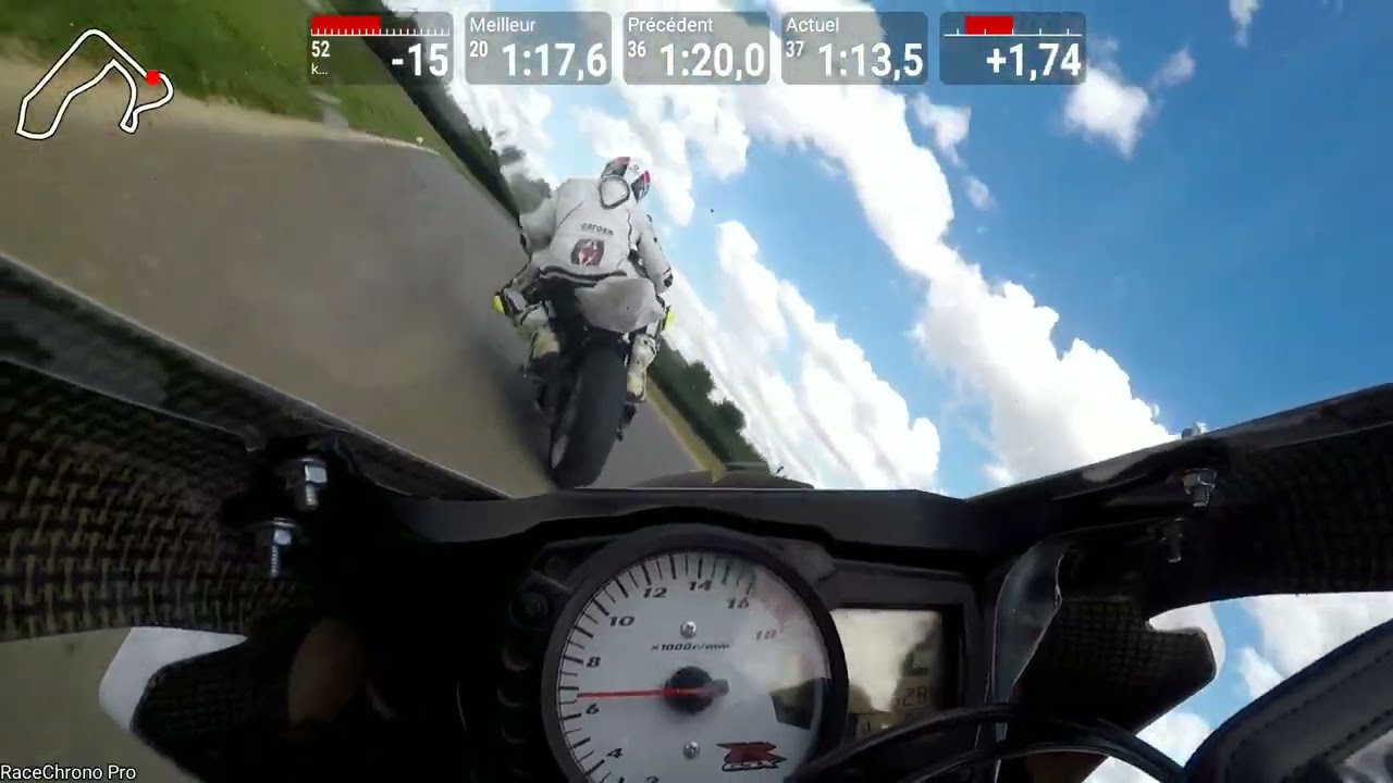 Clastres moto - session 15h40 le 11/06/2022 (1 tour en gros 01:17)