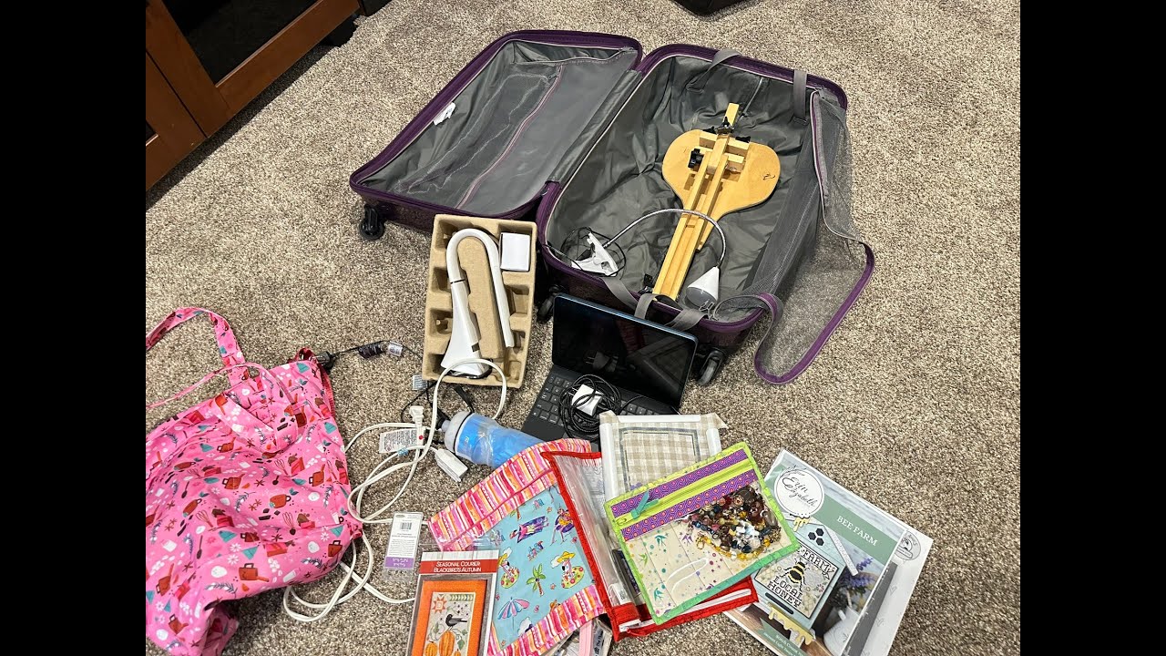 FlossTube Extra: What I’m packing for the Steel City Stitchers retreat