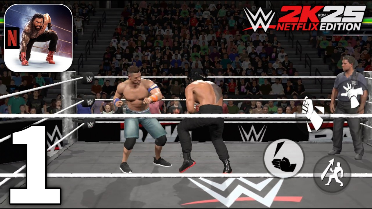 WWE 2K25 Netflix Edition Gameplay Walkthrough Part 1 (iOS, Android)