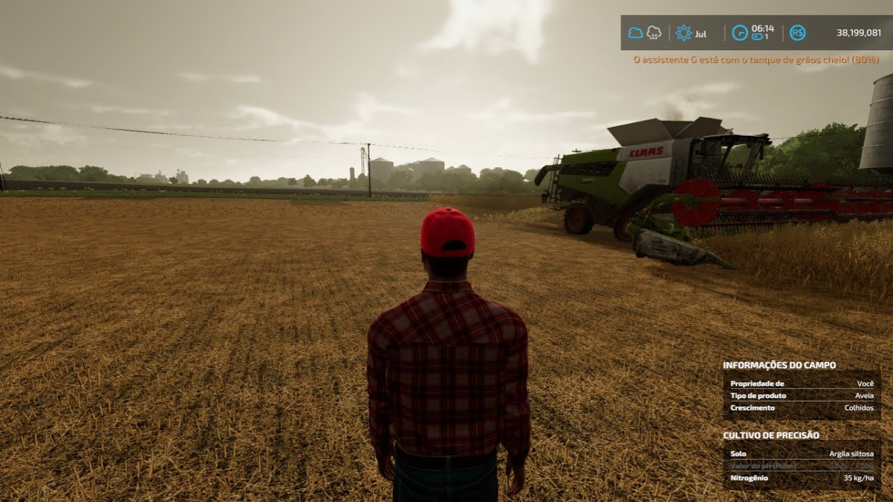 # 49 Colhendo Aveia  e Conversando  sobre  o Farming Simulator 22