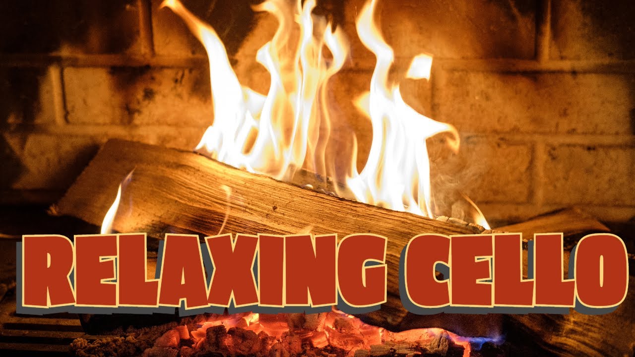 Calming Cello Melody |  Fireplace Chimenea | Relaxing Warmth of Fire