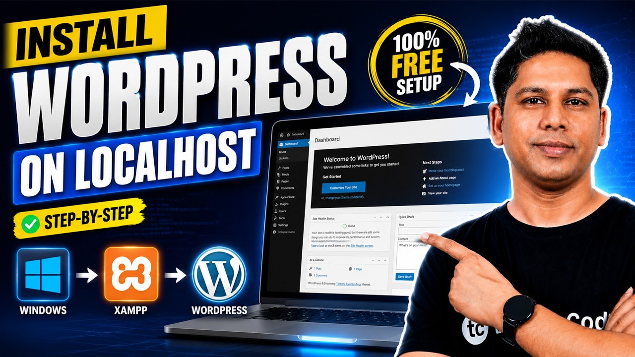 How to Install WordPress on Localhost in XAMPP on Windows 11 ( No Domain & Hosting )