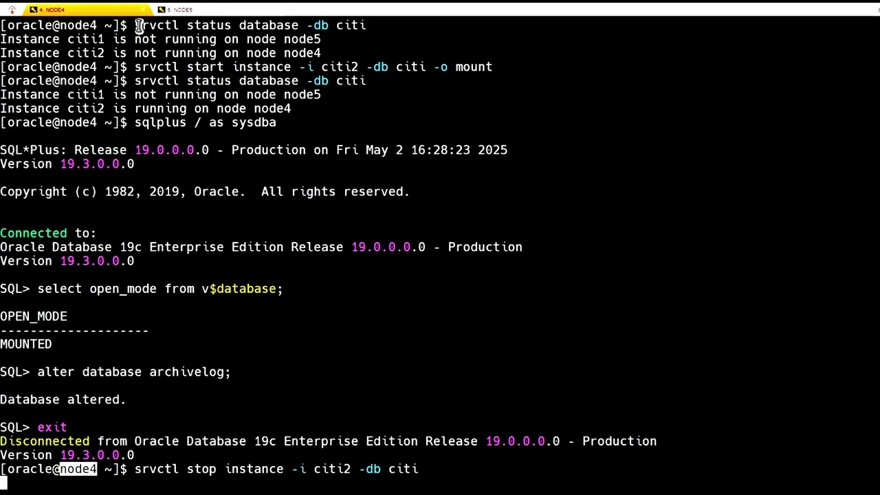 Enable Archive log Mode || In RAC database | Oracle Database