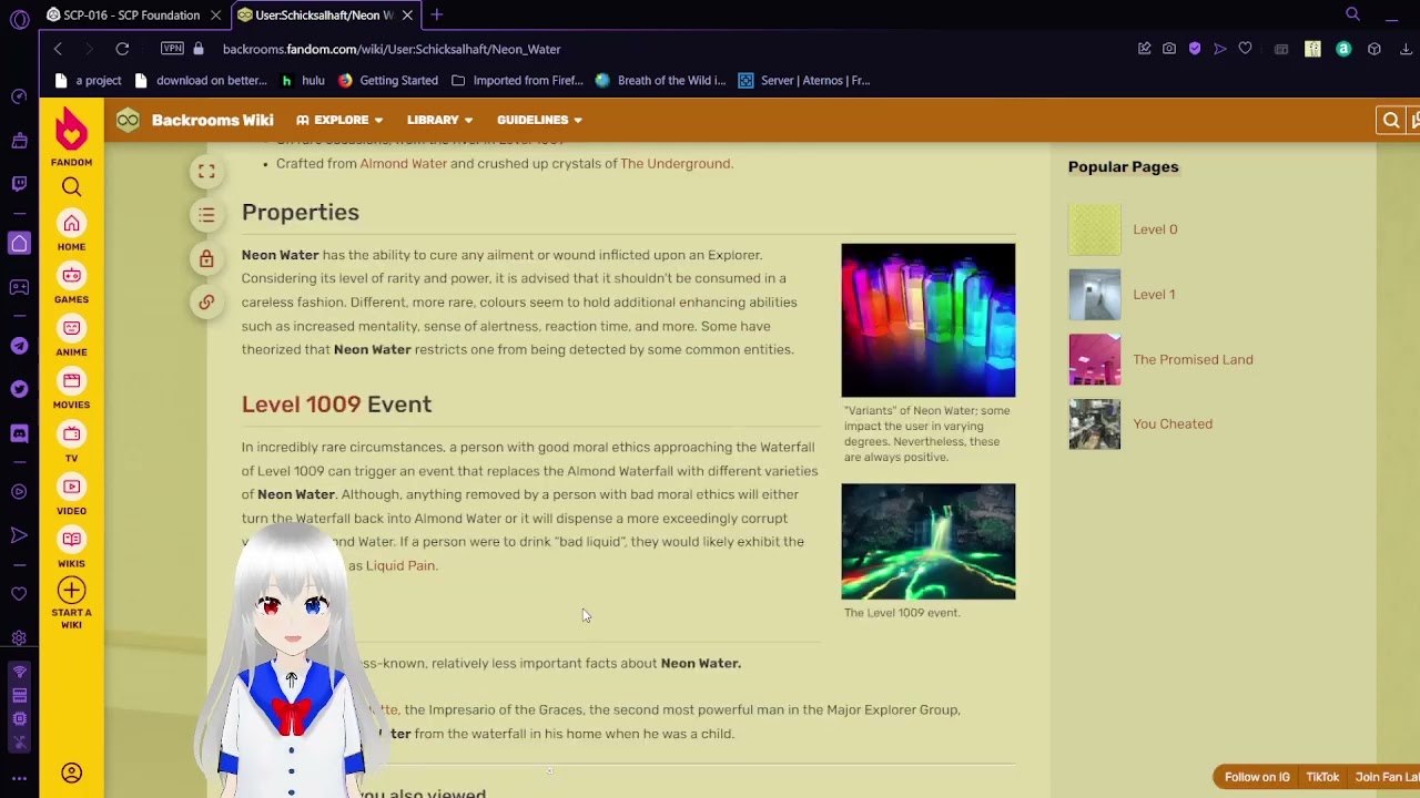 Haku reads backrooms items almond water and more