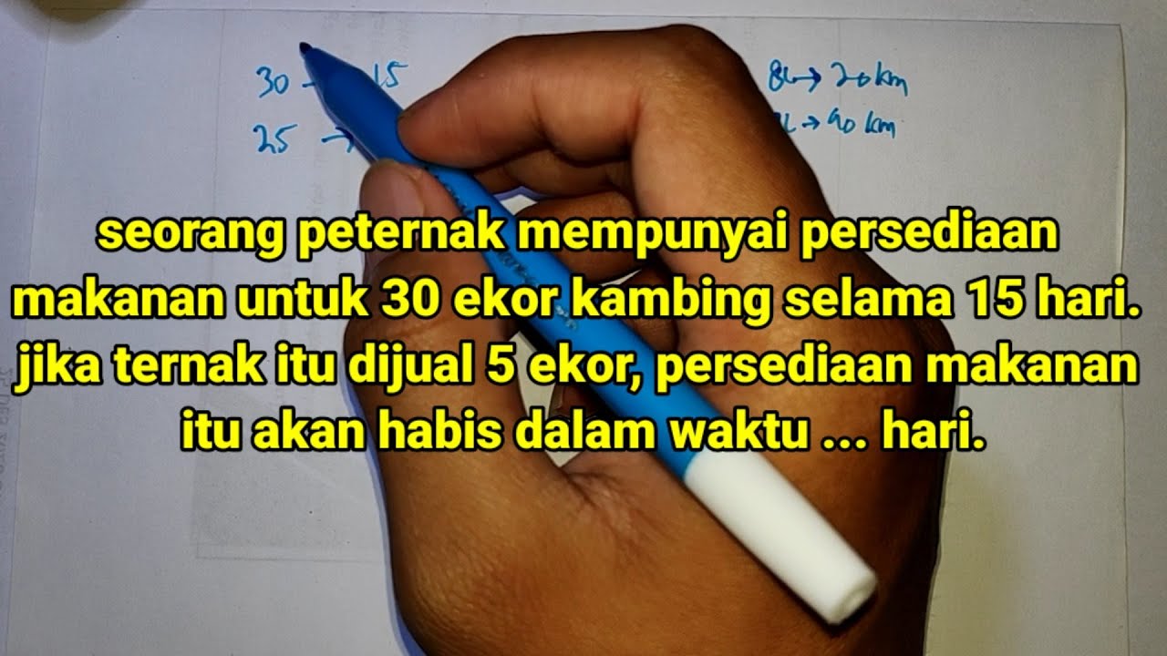 Cara Membedakan Perbandingan Senilai Dan Berbalik Nilai - Soal Cerita