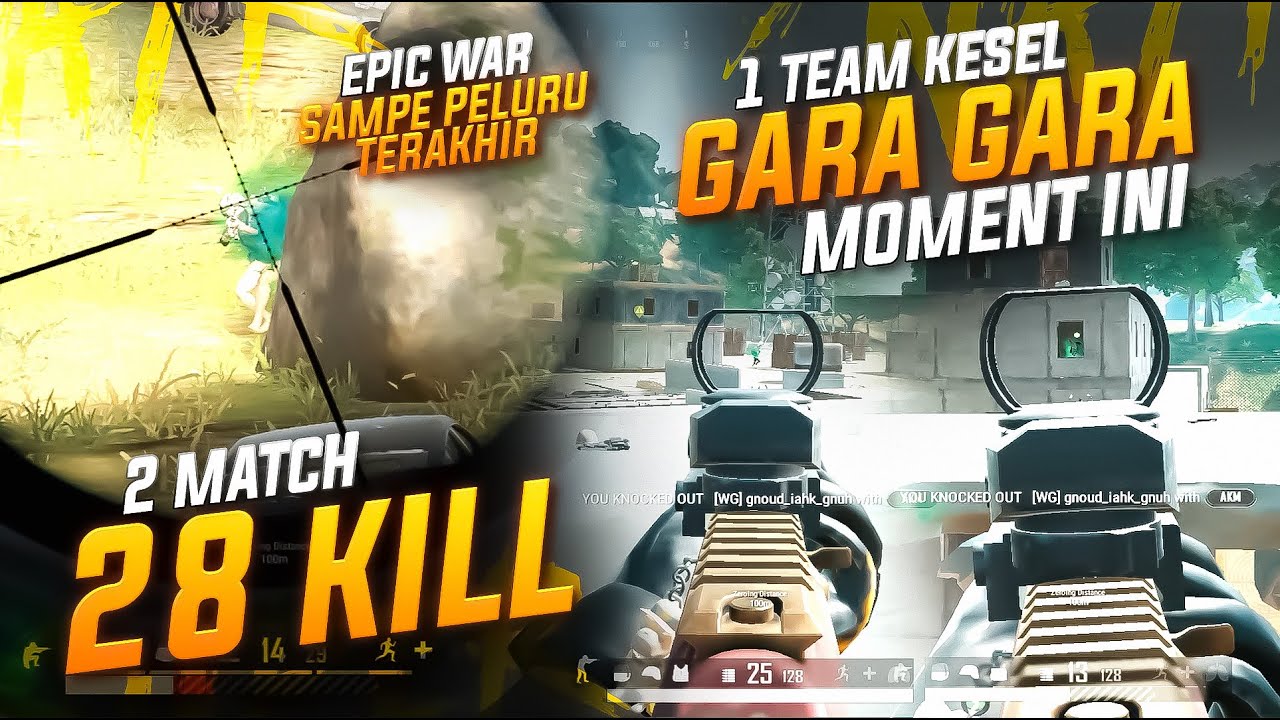 GARA GARA MOMENT INI 1 TEAM KESELL & WAR SAMPE PELURU TERAKHIR !! #pubg
