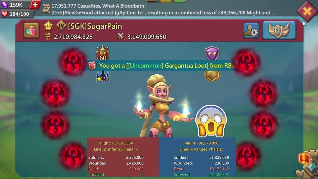 Lords Mobile - Huge Hits | 50+ Million Troops Burned Quickly! And More!! : )