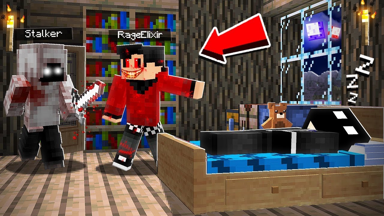 HE WAS WORKING WITH THE STALKER IN MINECRAFT... *SCARY*