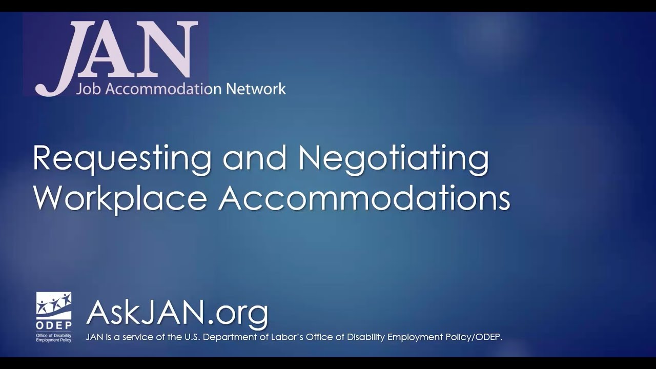 Requesting and Negotiating Workplace Accommodations webinar