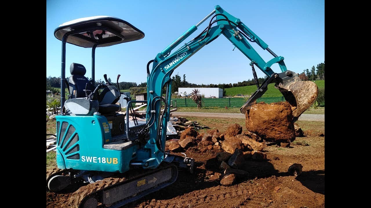 Mini Excavator Home Made Attachments.