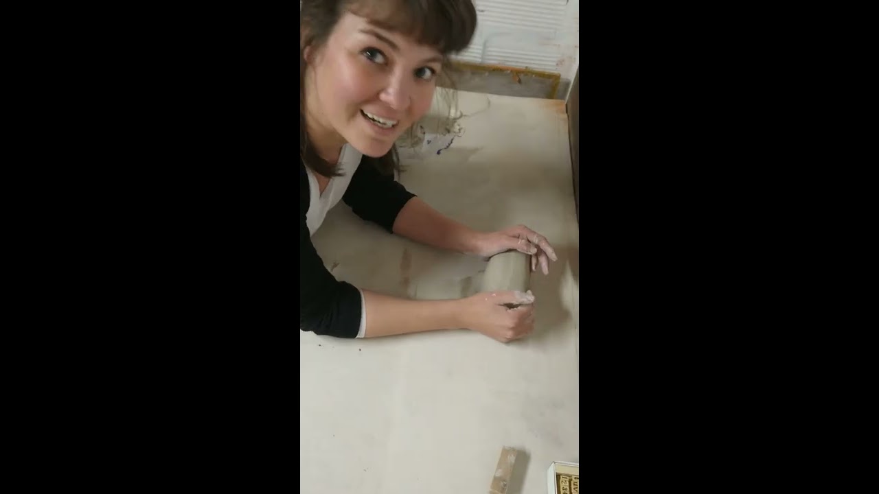 Amasado de pella cerámica