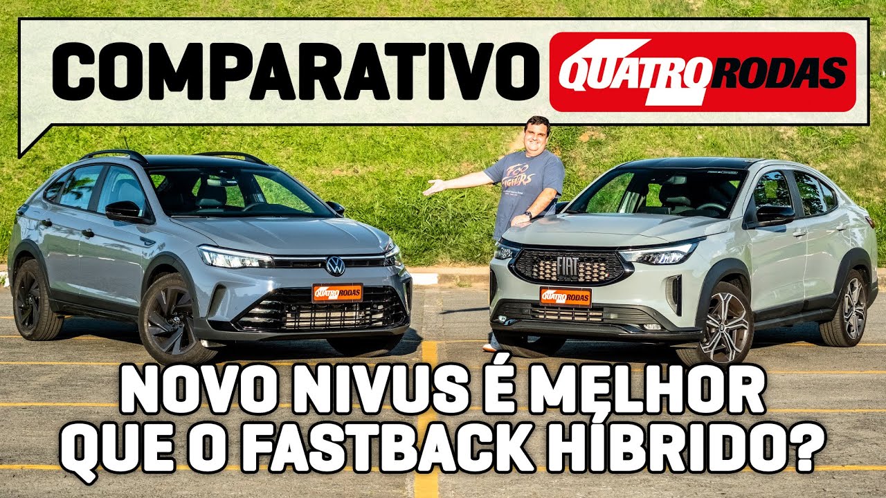 VW Nivus 2025 contra Fiat Fastback Hybrid: COMPARAMOS os SUVs cupês!