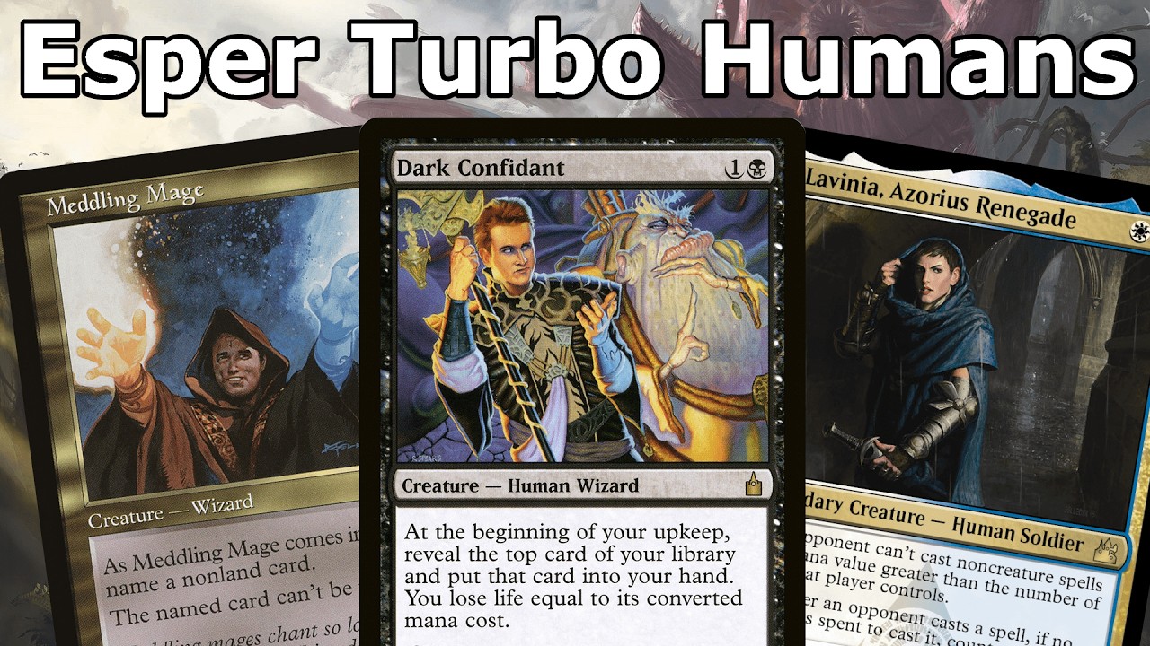 NO TIME FOR AETHER VIAL!  Esper Turbo Humans Legacy MTG