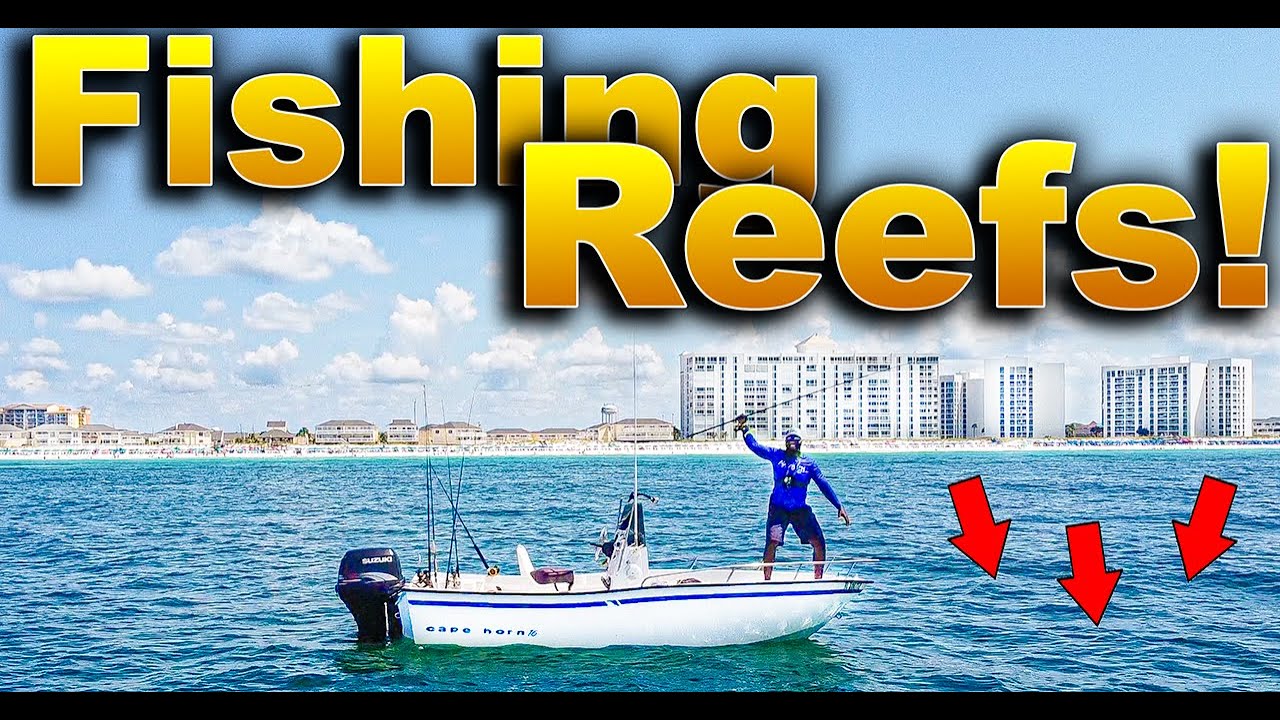 Drifting Baits Over Offshore Reefs In Destin Florida! Solo Fishing In Marketplace Boat
