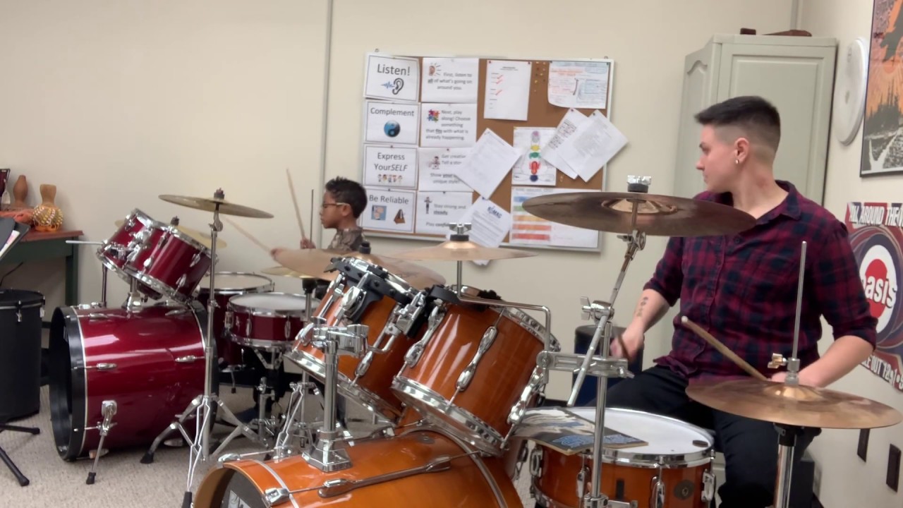 Kuku Jam on Drum Set | Student Duet Performance | Dani Fiore Music