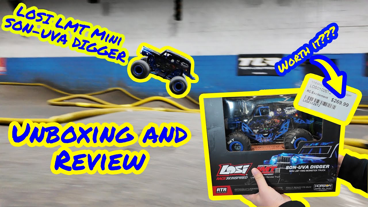 Losi LMT Mini - 1/18 Scale RC Monster Truck Unboxing and Review!