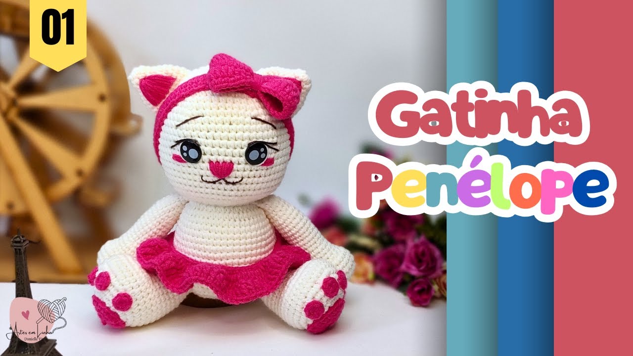 Gatinha Penélope | Essa Gatinha Amigurumi Vai Derreter o Seu Coração 🐱💖 (Passo a Passo Fácil!)