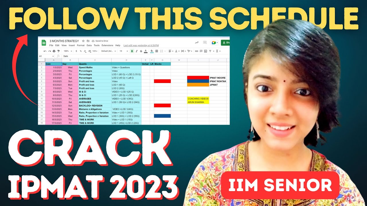 The Sure Shot Strategy to Crack IPMAT 2023! || IPMAT Daily Time-Table || Kudostudy