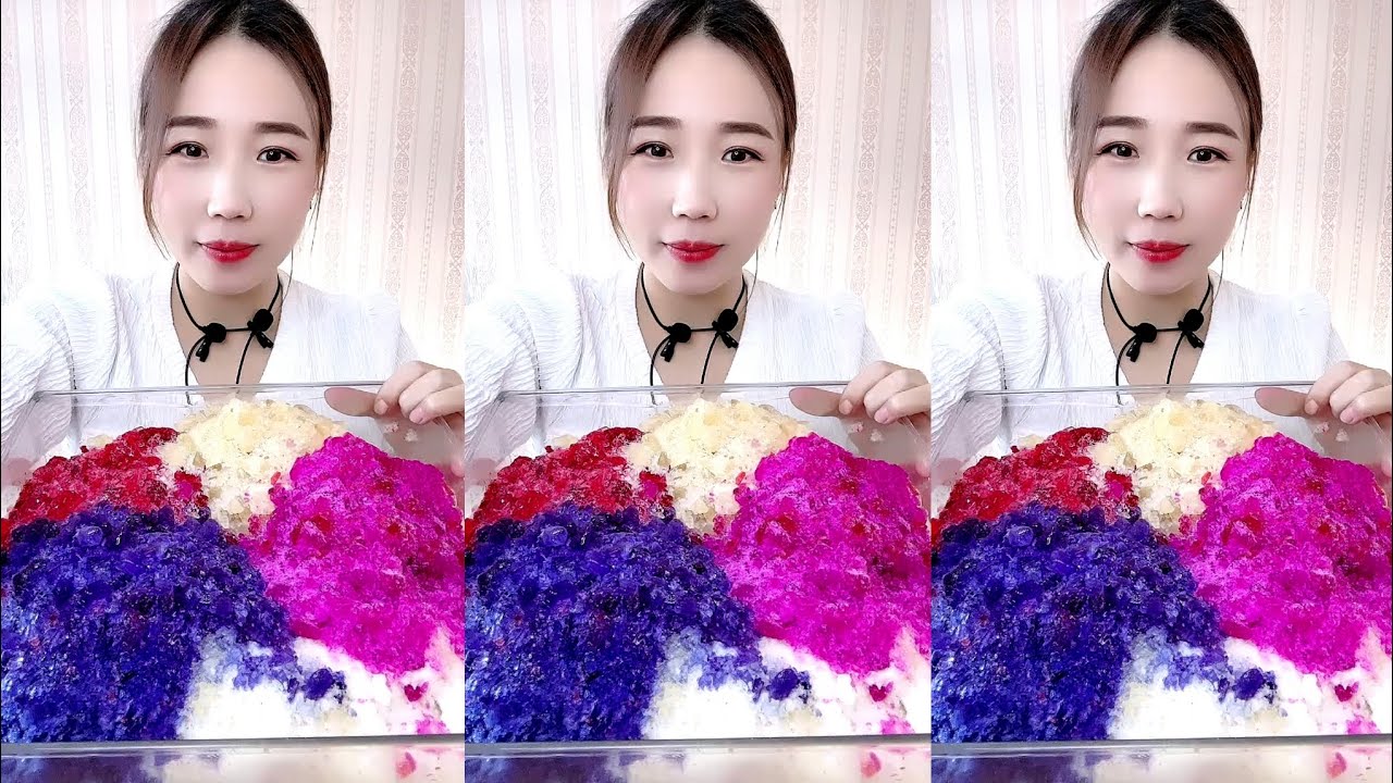 ASMR SHAVED ICE EATING QIAN