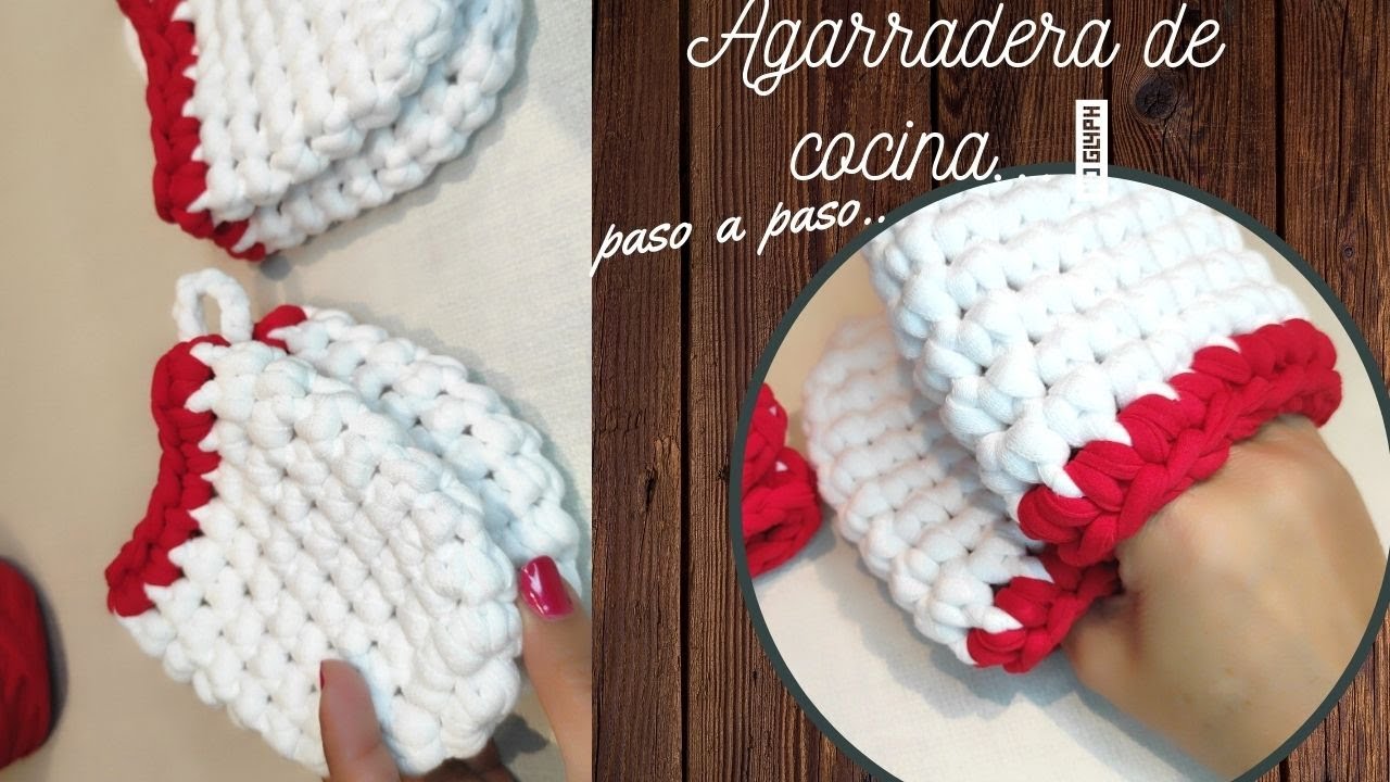 COMO TEJER AGARRADERA DE COCINA a crochet | Principiantes!🧶