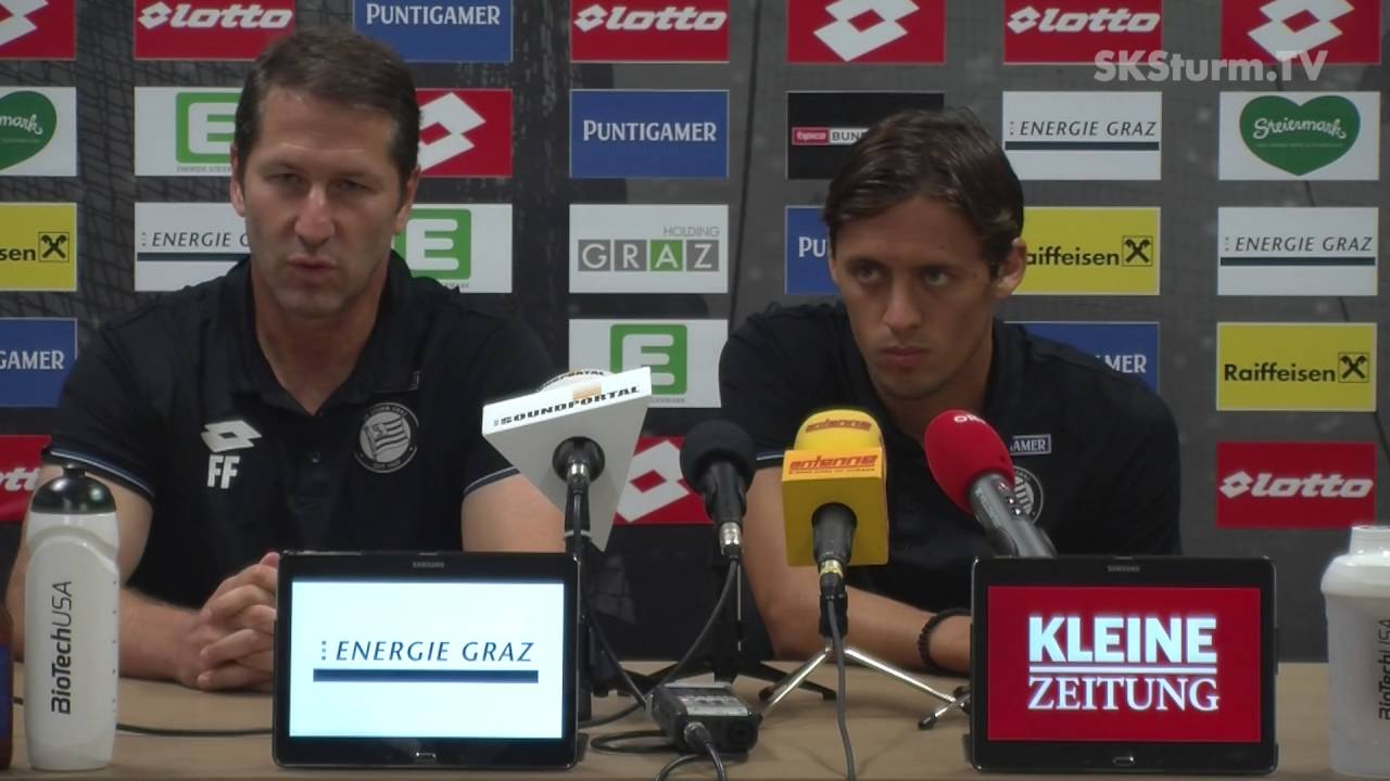 SK Sturm: Mediabriefing vor SKN St. Pölten (5. Runde 2016/17)