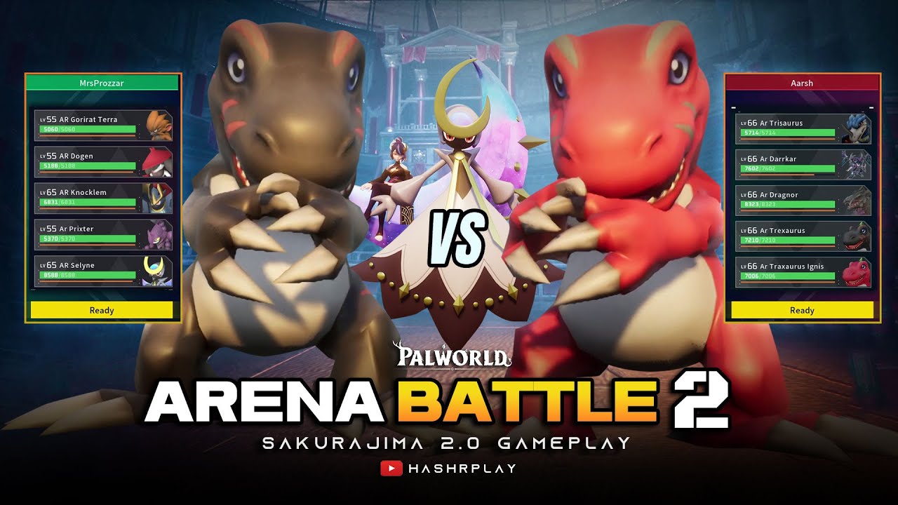 Mysterious Pals Arena Battle Palworld Sakurajima Update Gameplay #palworld #pokemon  #arenabattle