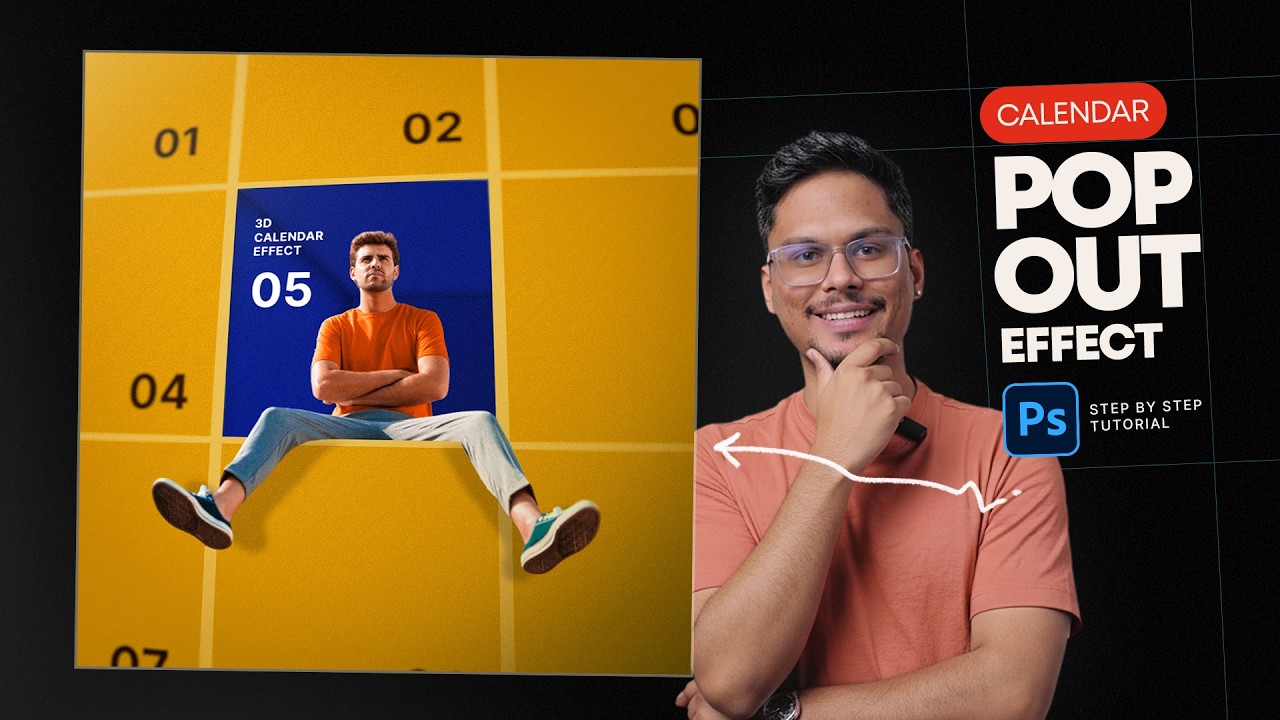 Create Calendar Pop-Out Effect in Photoshop