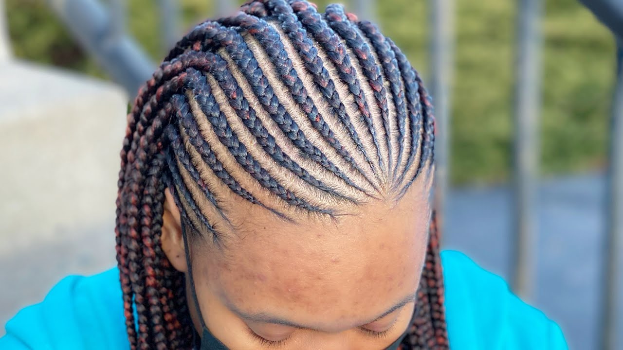 Feed In Braids + Box Braids