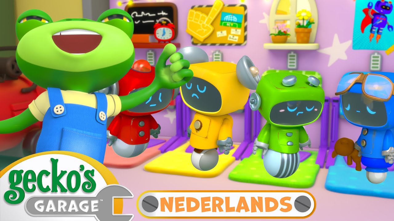 Slaperige monteurs | Gecko's Garage Nederlands | Vrachtwagen Cartoons Voor Kinderen