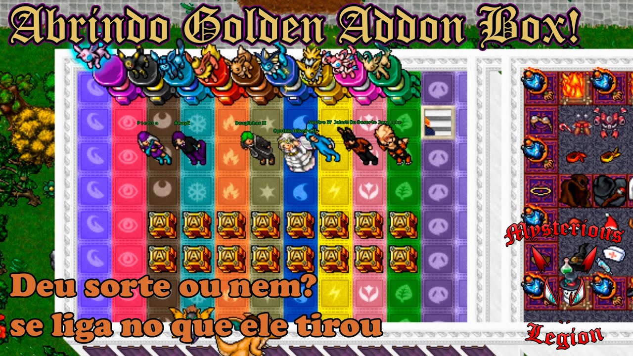 Abertura de Golden Addon Box! Anivers&aacute;rio do Douglinhas - otPokemon