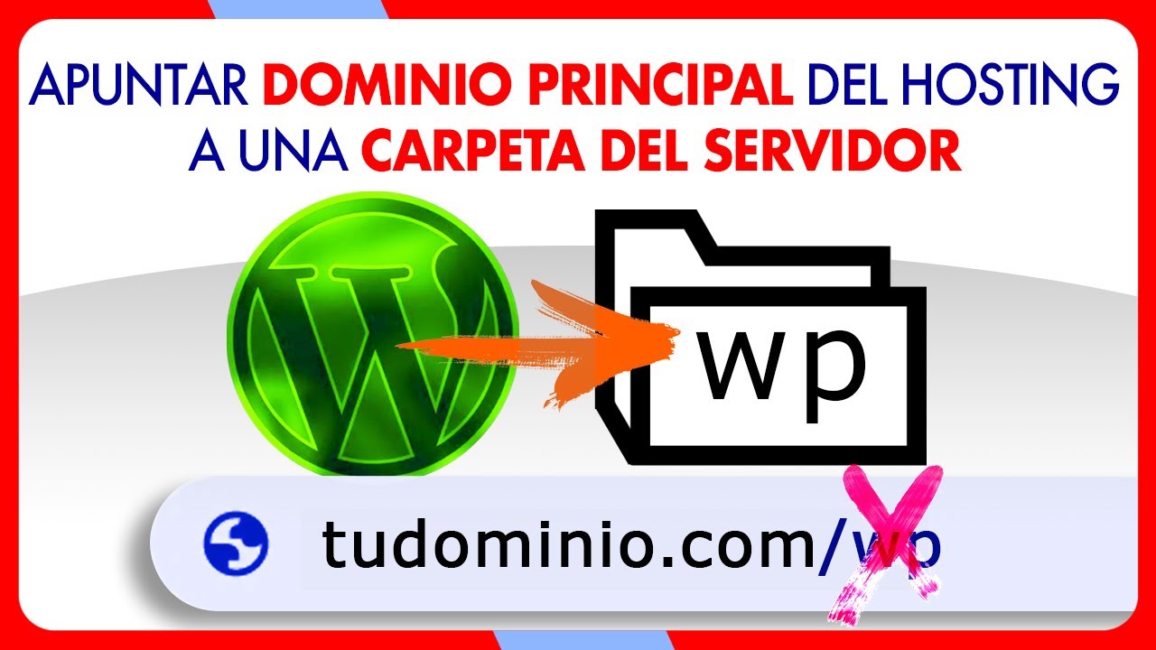 Apuntar el dominio principal del Hosting CORRECTAMENTE a la carpeta de instalación de WordPress