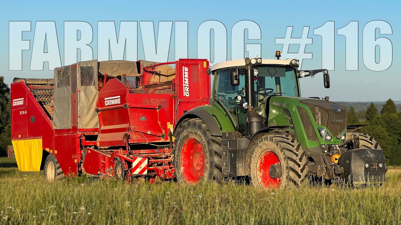 FARMVlog #116 - Sběr brambor na brambůrky s FENDT 828 a GRIMME SE 150-60 | Brambůrky budou!😀