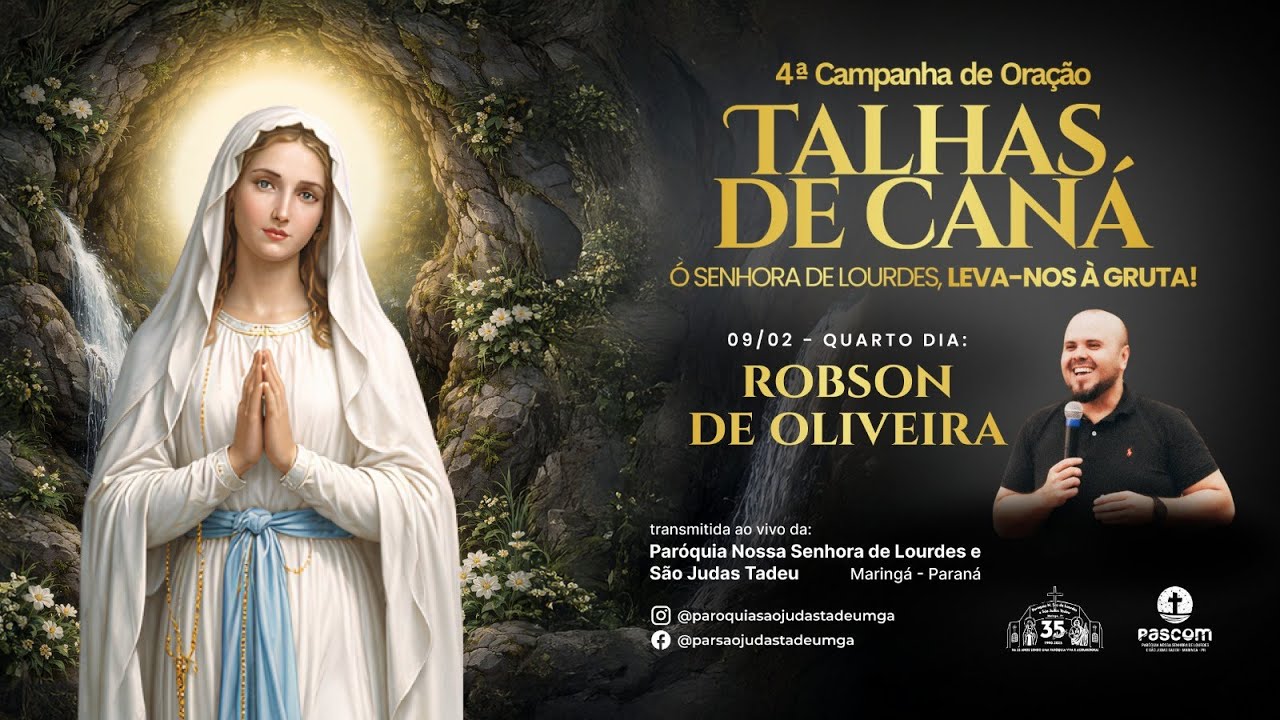 TALHAS DE CANÁ 2026 | 4° DIA com ROBSON DE OLIVEIRA - 9 de Fevereiro - 19h30 (AO VIVO)